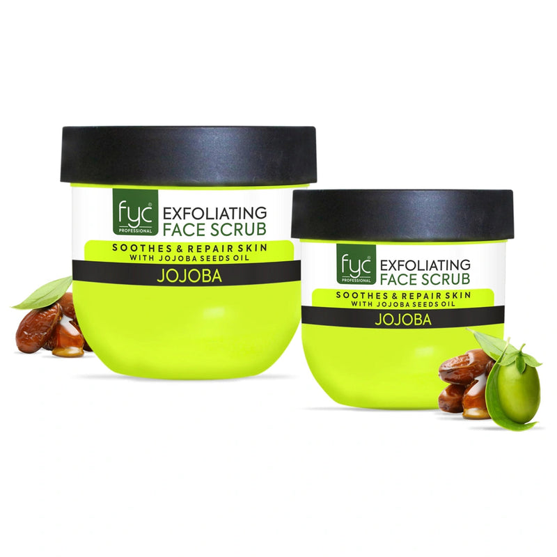 fyc-professional-jojoba-exfoliating-face-scrub-400g-with-200g-face-scrub-combo- - Buy from Indicrest