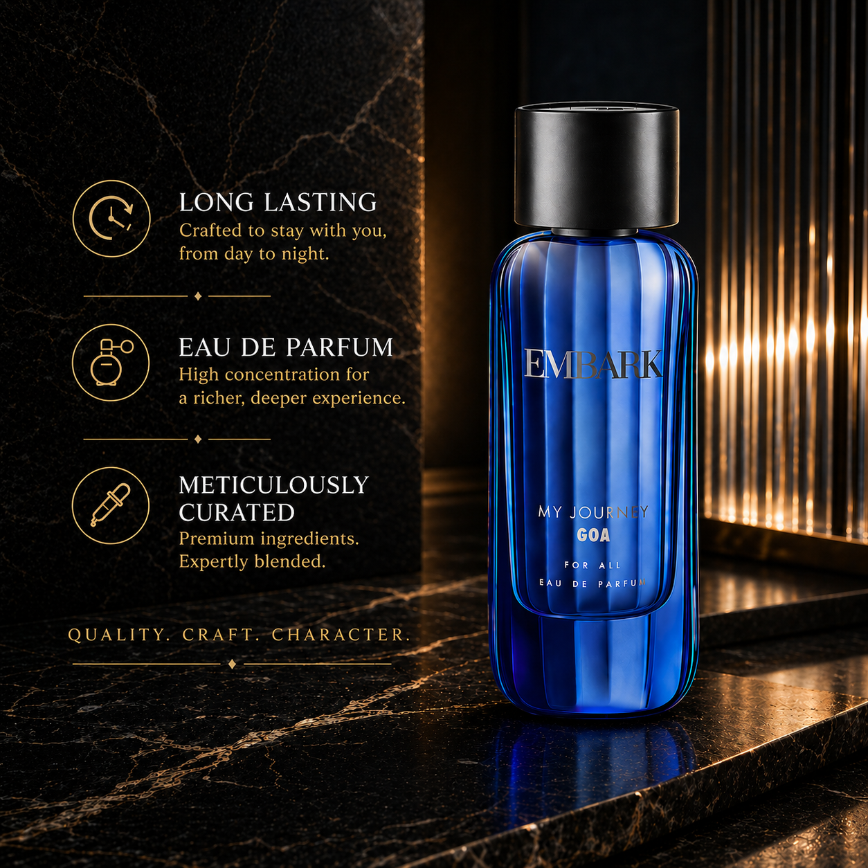 Embark Perfumes Journey Goa For All - Eau De Parfum (EDP) CITRUS - MARINE, 15 ml