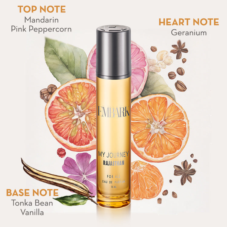 Embark Perfumes Journey Rajasthan For All - Eau De Parfum (EDP) CHYPRE - WOODY, 100 ml