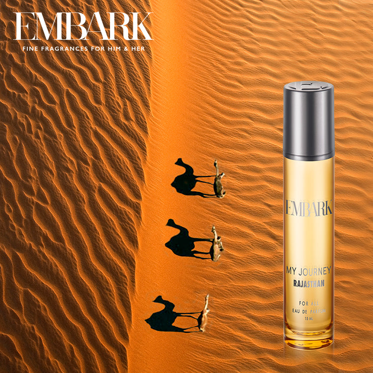 Embark Perfumes Journey Rajasthan For All - Eau De Parfum (EDP) CHYPRE - WOODY, 15 ml
