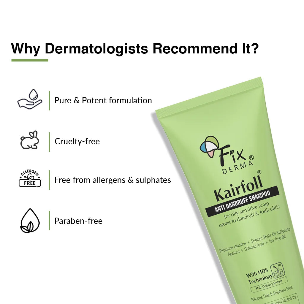 Fixderma Kairfoll Anti Dandruff Shampoo | Relieves Flakes & Scalp Irritation From the First Wash, 100ml - Image 5 - Buy from Indicrest