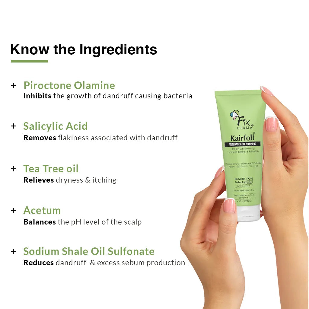 Fixderma Kairfoll Anti Dandruff Shampoo | Relieves Flakes & Scalp Irritation From the First Wash, 100ml - Image 6 - Buy from Indicrest