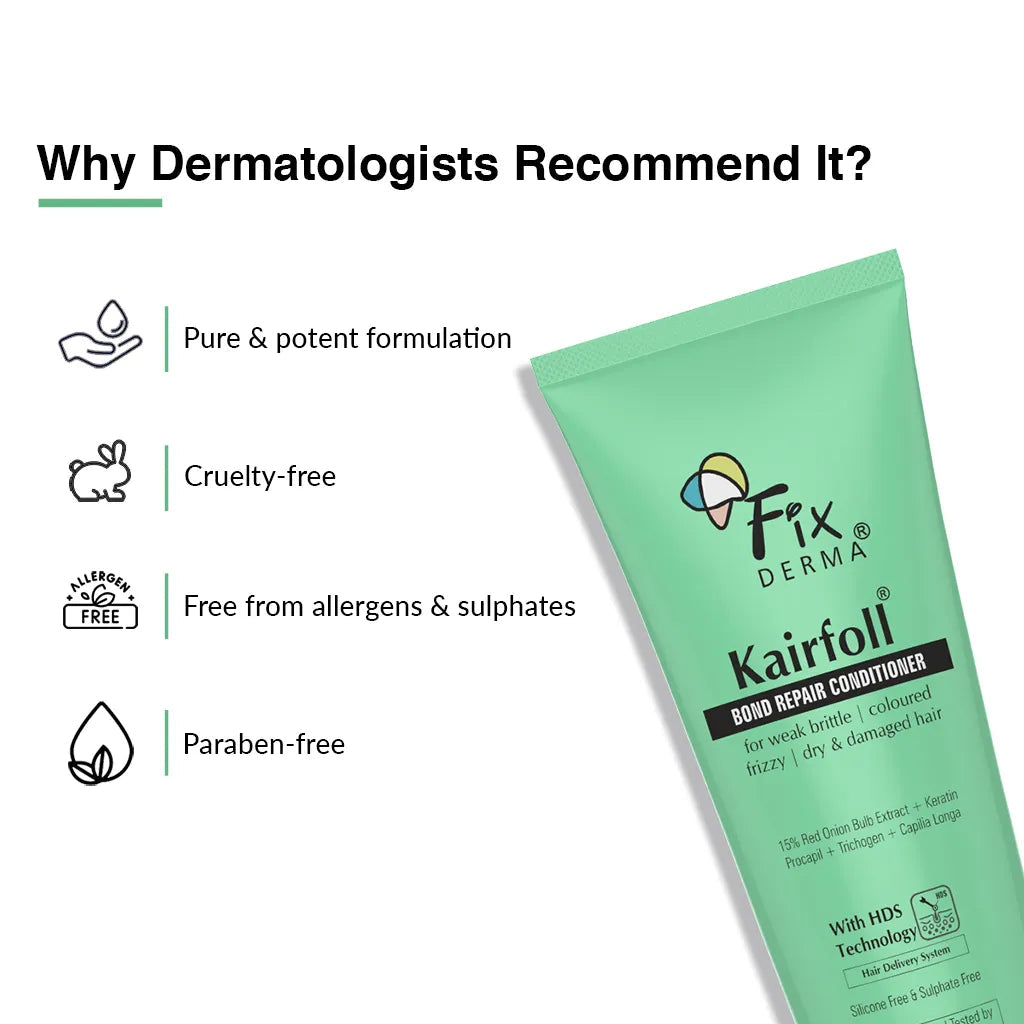 Fixderma Kairfoll Bond Repair Conditioner | Ideal Conditioner For Damaged & Frizzy Hair, 200ml - Image 5 - Buy from Indicrest
