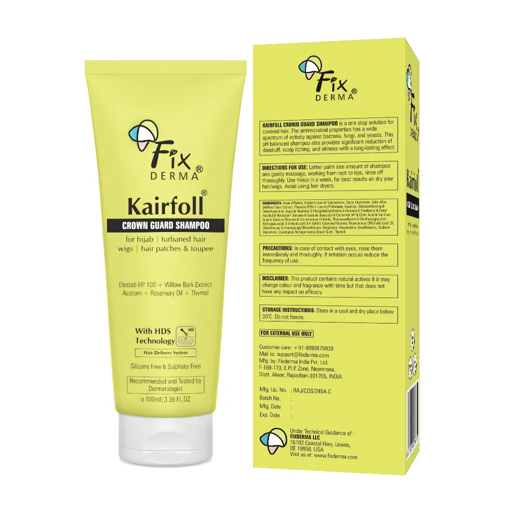 Fixderma Kairfoll Crown Guard Shampoo | Exfoliating Shampoo for Covered Hair and Scalp, 200ml - Image 9 - Buy from Indicrest