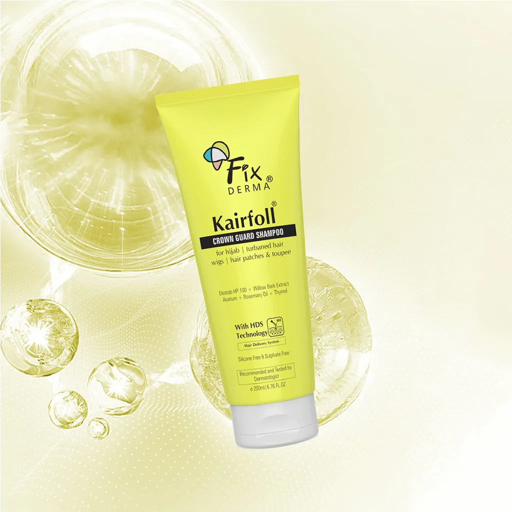 Fixderma Kairfoll Crown Guard Shampoo | Exfoliating Shampoo for Covered Hair and Scalp, 200ml - Buy from Indicrest