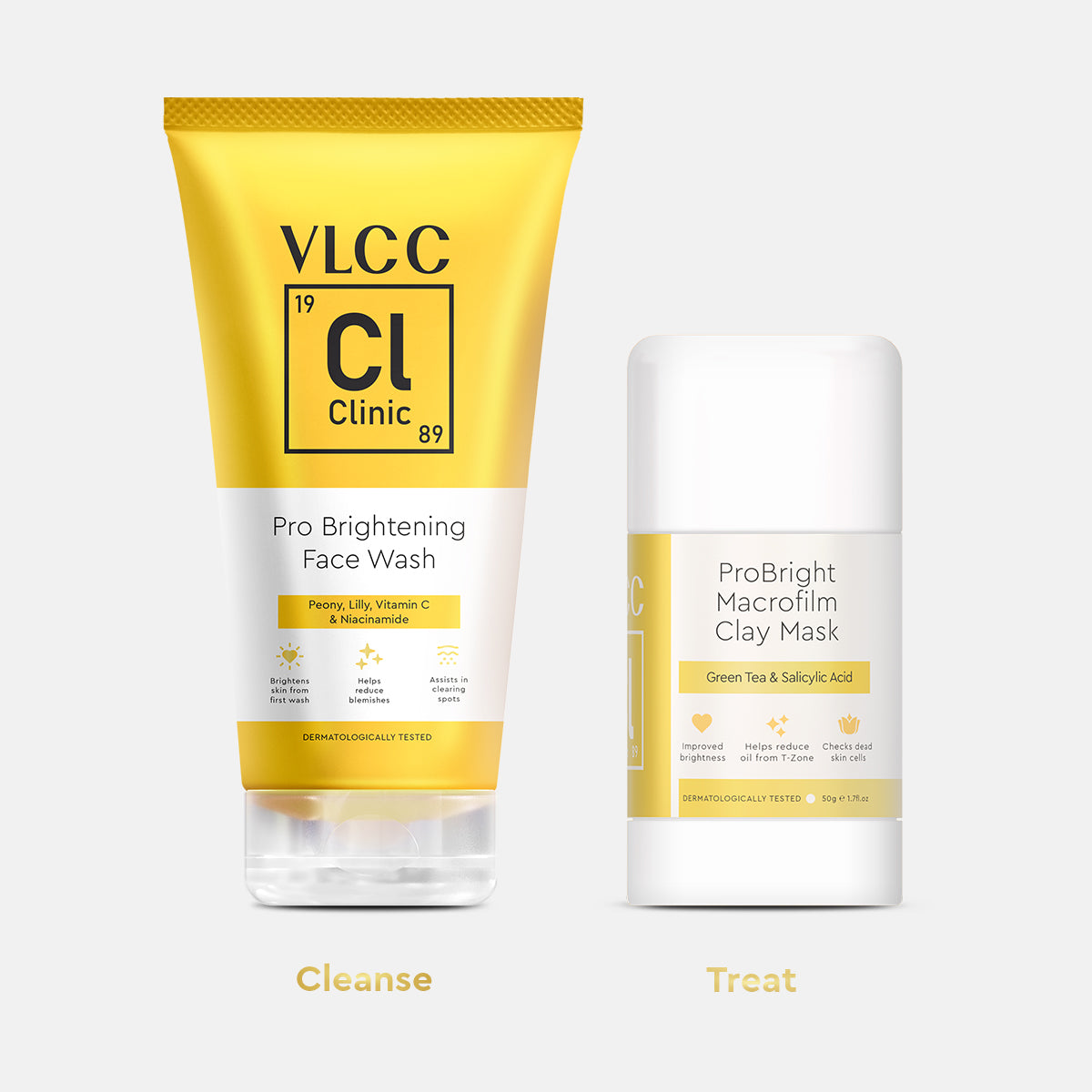 VLCC Keep It Bright Facewash and Clay Mask Combo - Buy from Indicrest