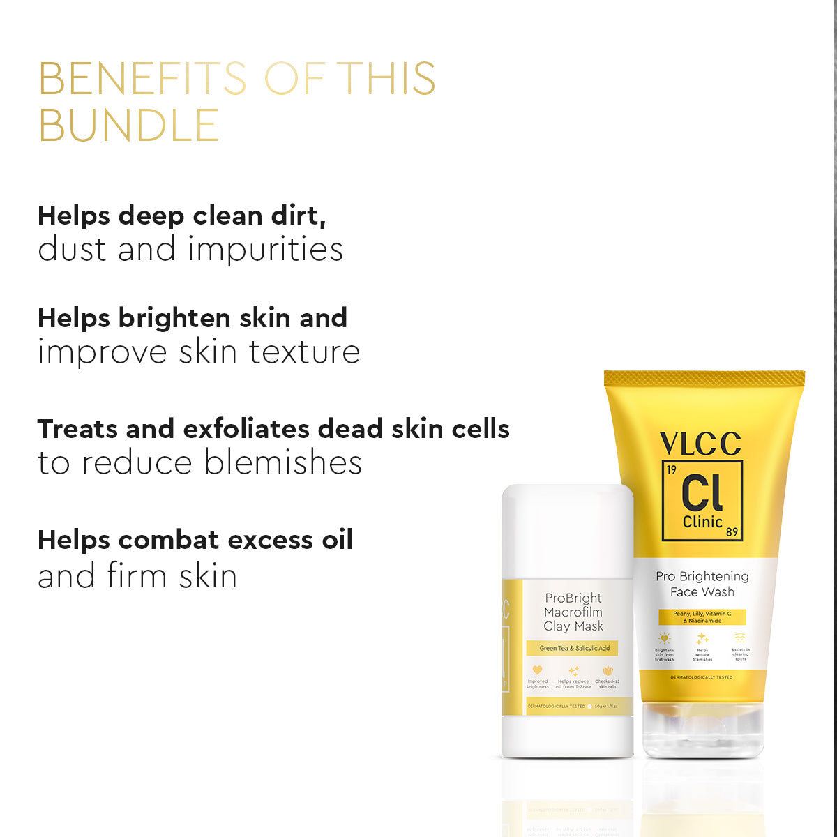 VLCC Keep It Bright Facewash and Clay Mask Combo - Image 3 - Buy from Indicrest