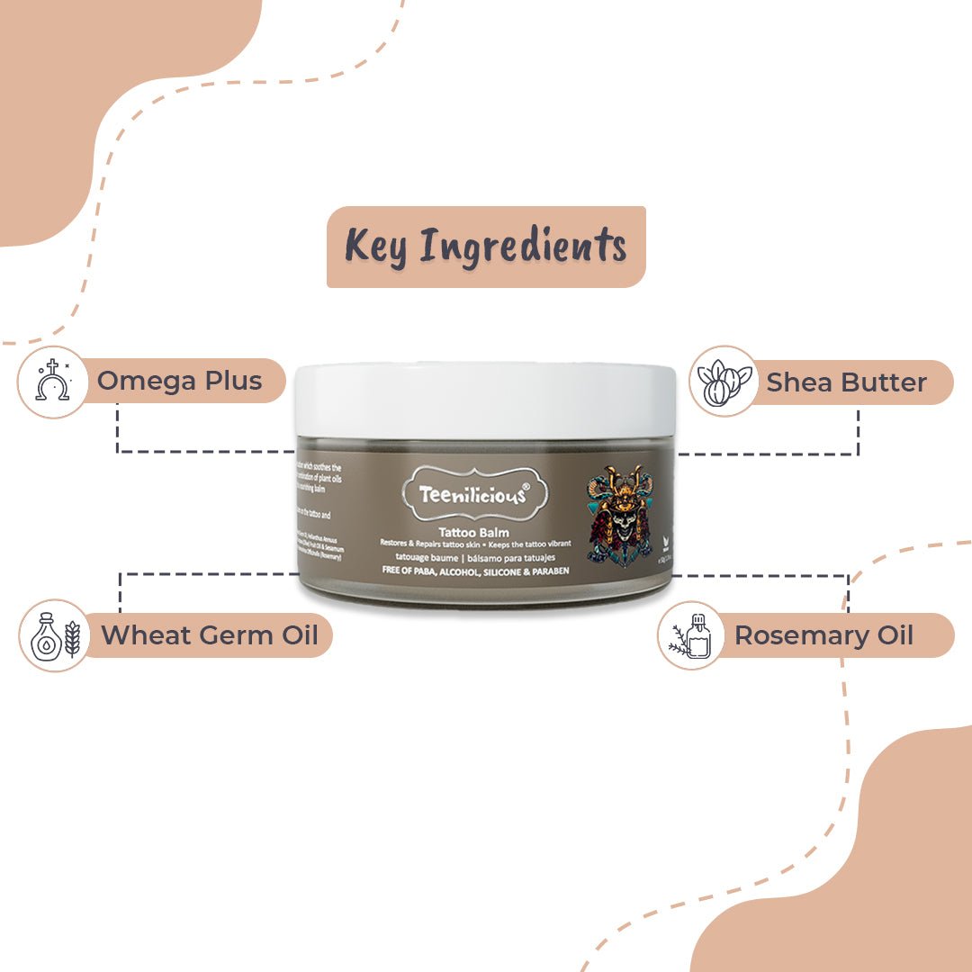 Fixderma Teenilicious Tattoo Balm | Tattoo Aftercare Cream For Old & New Tattoos, 50g - Image 3 - Buy from Indicrest