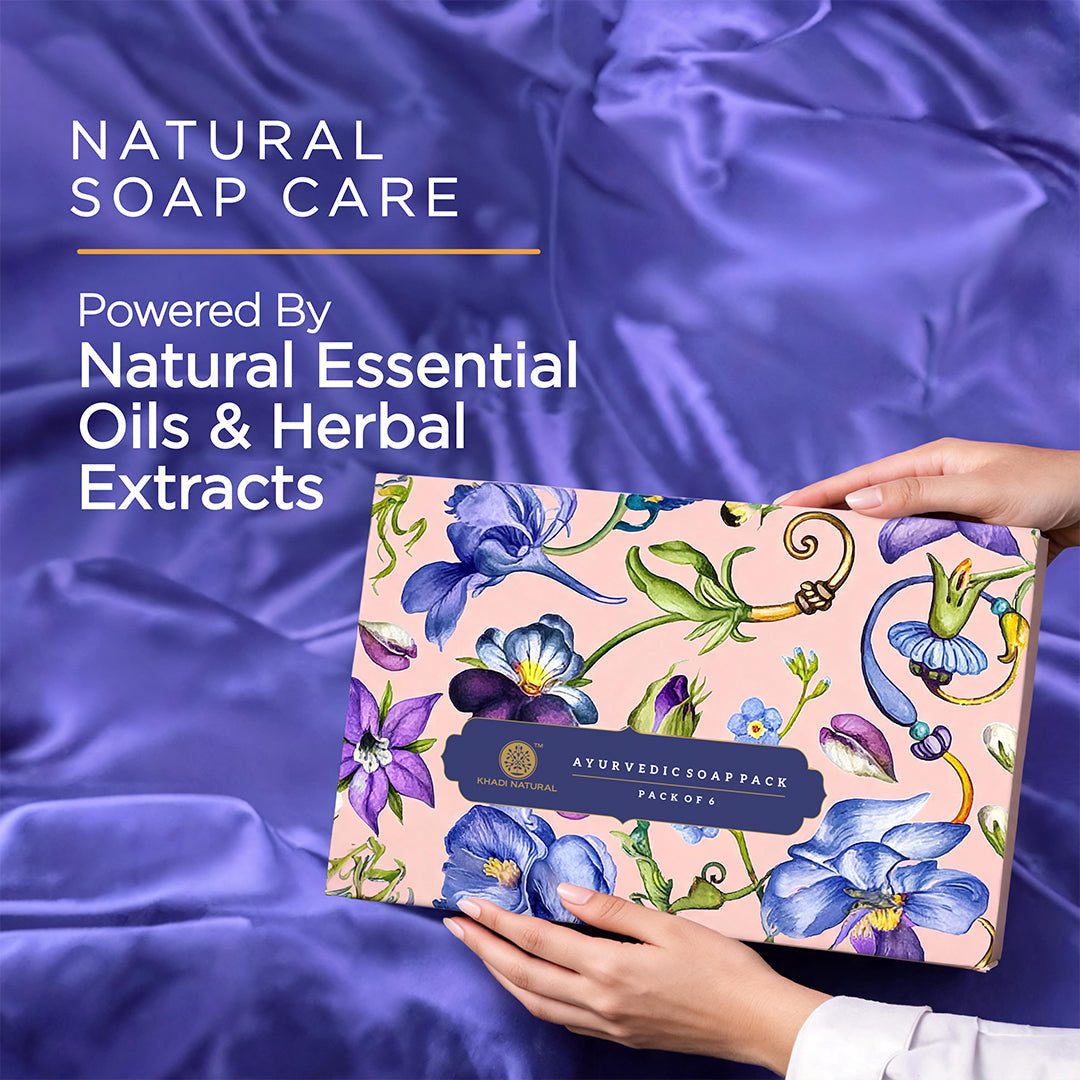 Khadi Natural Ayurvedic Soap Kit Combo Pack Of 6 – 50gm Each - Image 5 - Buy from Indicrest