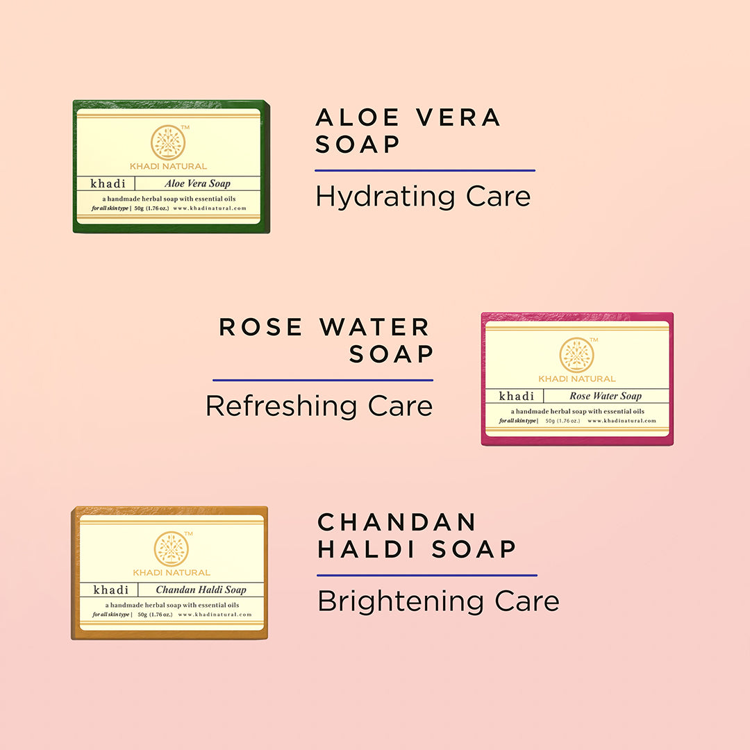 Khadi Natural Ayurvedic Soap Kit Combo Pack Of 6 – 50gm Each - Image 3 - Buy from Indicrest