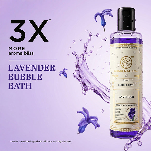 Khadi Natural Lavender Bubble Bath - 210ml - Buy from Indicrest