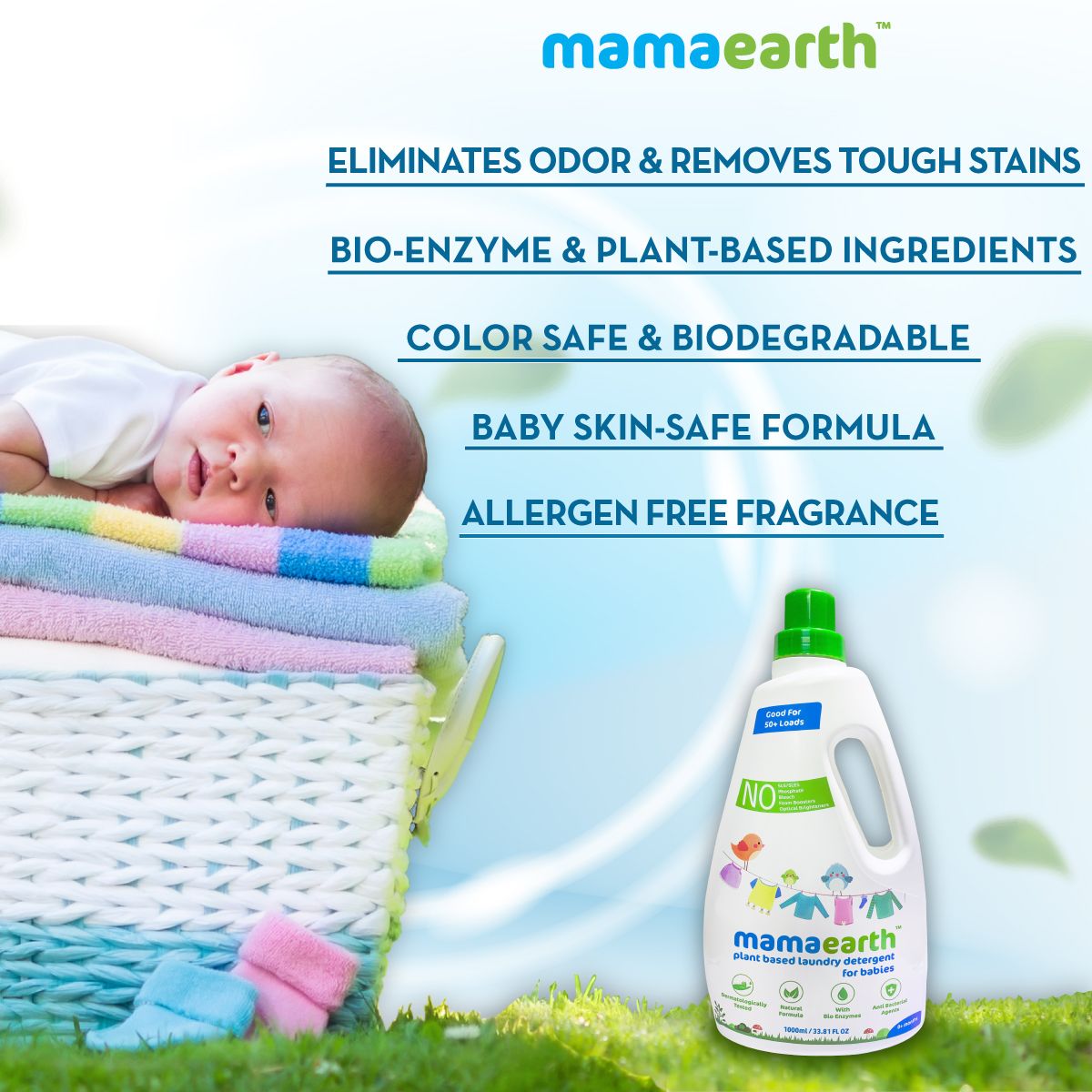 Mamaearth Plant based laundry detergent, 1000ml - Image 5 - Buy from Indicrest