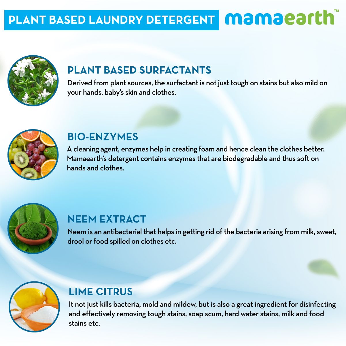 Mamaearth Plant based laundry detergent, 1000ml - Image 6 - Buy from Indicrest