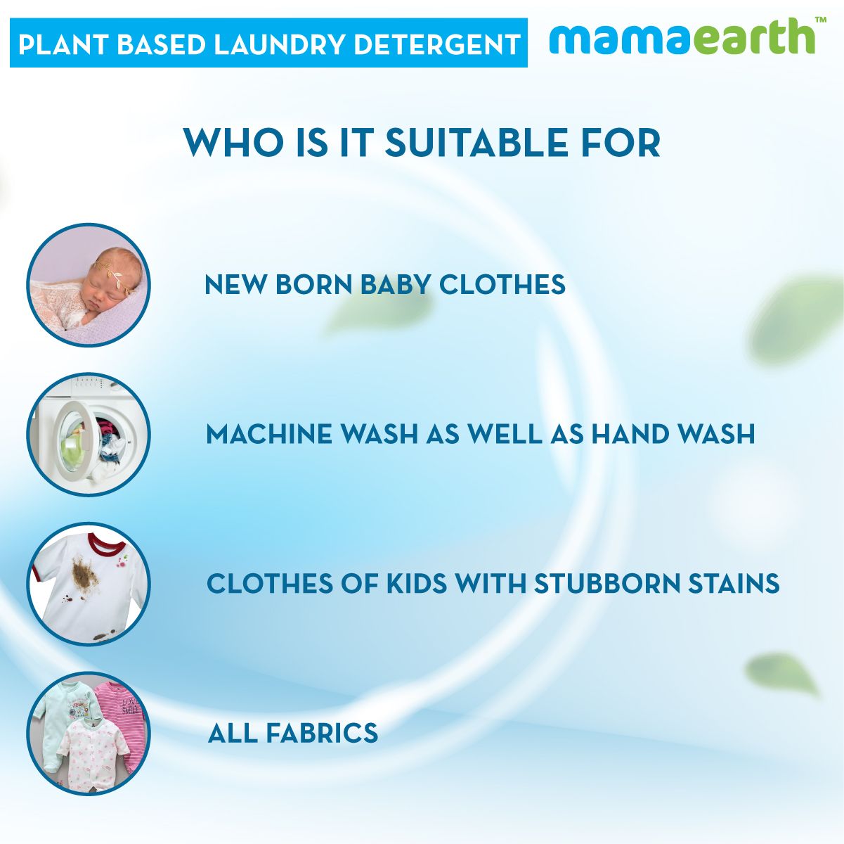 Mamaearth Plant based laundry detergent, 1000ml - Image 9 - Buy from Indicrest