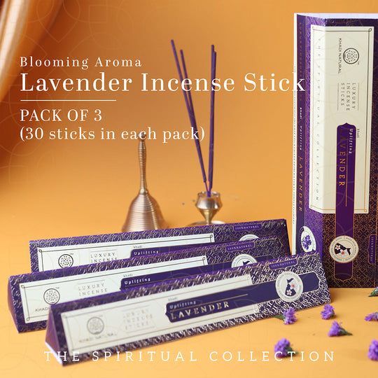 Khadi Natural Incense Sticks Lavender Combo (Pack of 3) - Buy from Indicrest