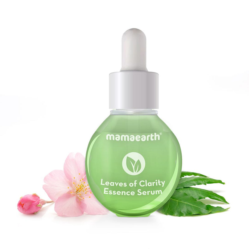 Mamaearth Leaves of Clarity Essence Serum with Neem & Salicylic Acid for Clear Skin, 30ml - Buy from Indicrest