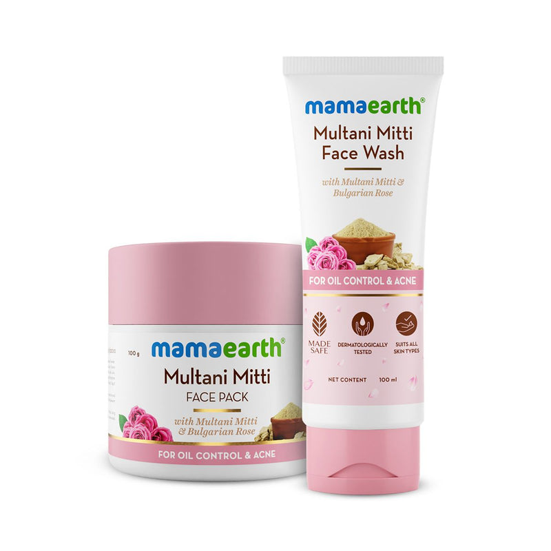 Mamaearth Multani Mitti Acne Control Combo, 100ml + 100g - Buy from Indicrest