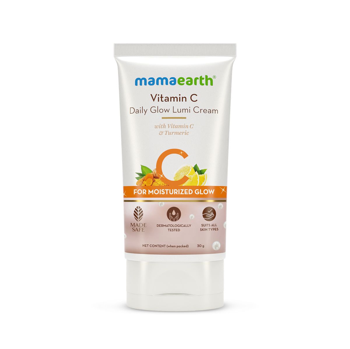 Mamaearth Vitamin C Daily Glow Lumi Cream with Vitamin C & Turmeric for Highlighter Like Glow, 30g - Image 10 - Buy from Indicrest