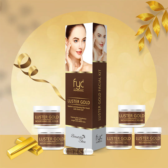 fyc-professional-luster-gold-radiant-and-glowing-skin-facial-kit-260g - Buy from Indicrest