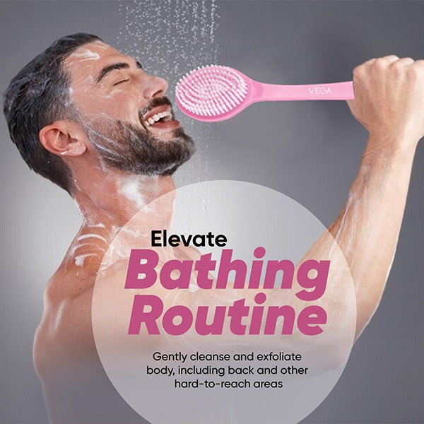 Vega Luxury Fine Massager Bath Brush - BA-1/1 N
