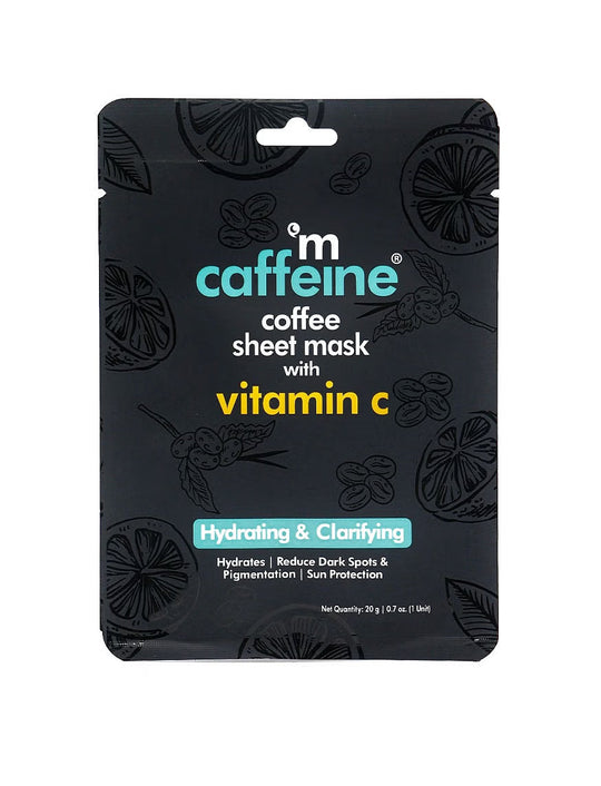 mCaffeine Coffee Vitamin C Sheet Mask - 20g - Indicrest Buy at Indicrest