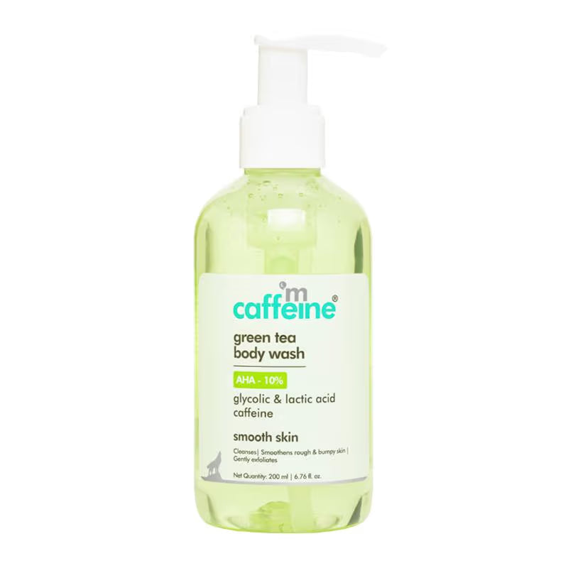 mCaffeine Green Tea AHA 10% Body Wash - Indicrest Buy at Indicrest