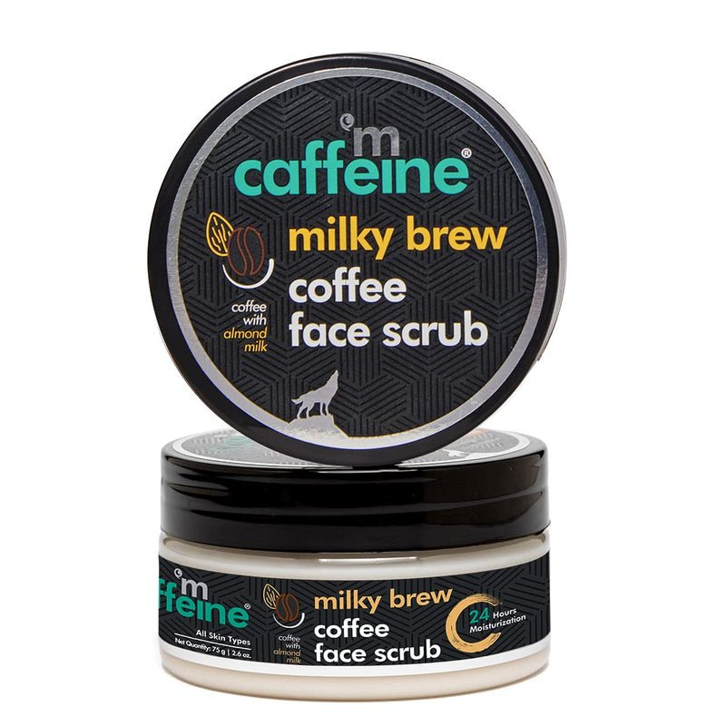 mCaffeine Milky Brew Face Scrub 75gm - Indicrest Buy at Indicrest
