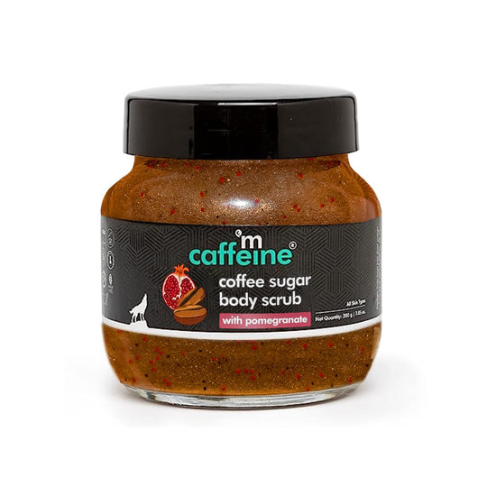mCaffeine Sugar Body Scrub with Pomegranate - Indicrest Buy at Indicrest