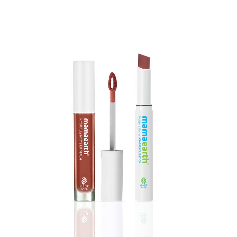 Mamaearth Everyday Browns Lipstick Combo, 3ml + 2g - Buy from Indicrest