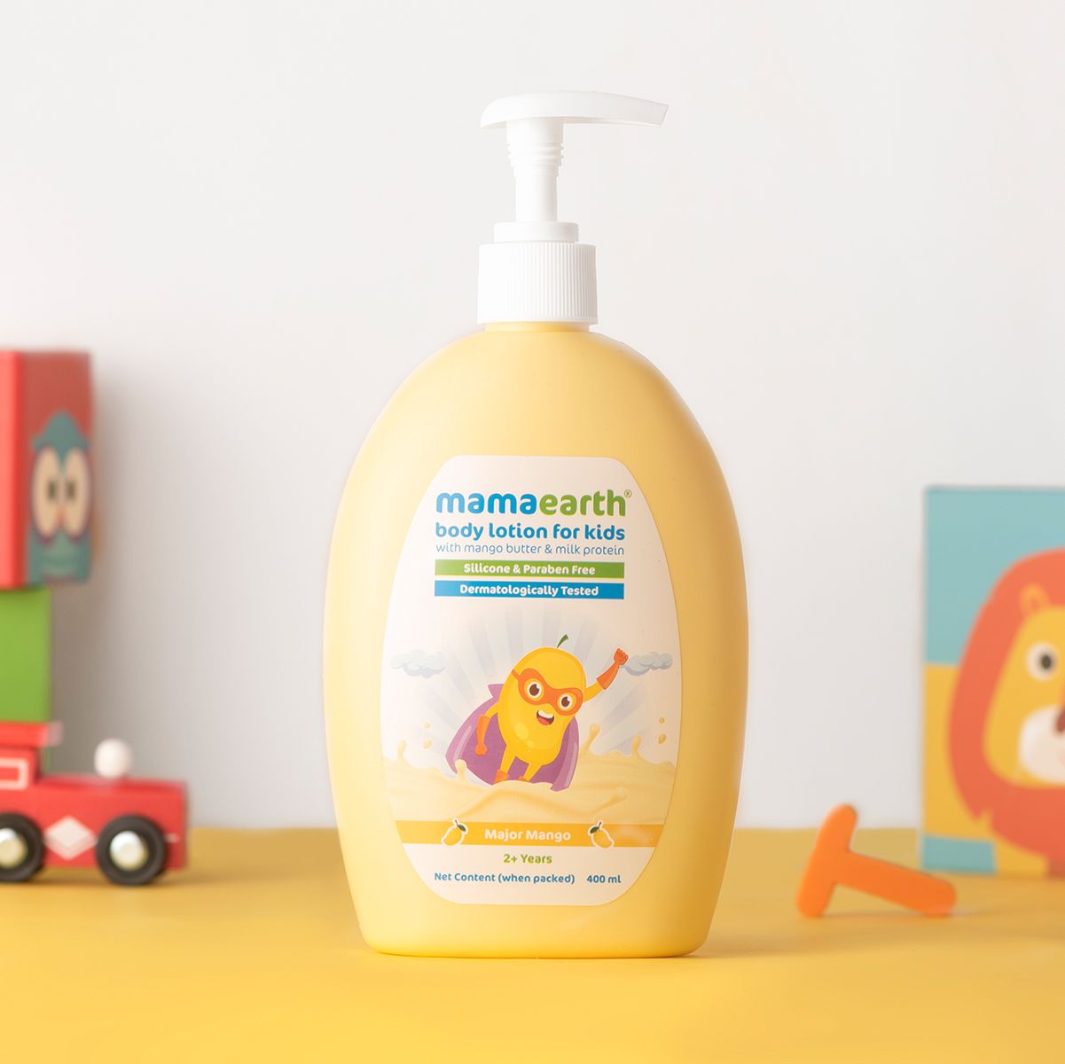 Mamaearth Major Mango Body Lotion For Kids with Mango Butter & Milk Protein, 400ml - Image 2 - Buy from Indicrest