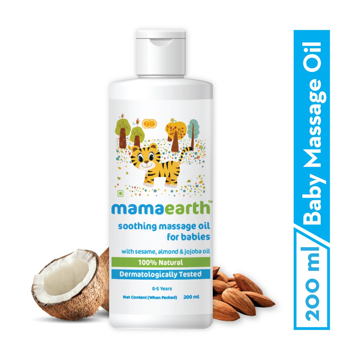 Mamaearth Soothing Massage Oil for Babies with Sesame, Almond and Jojoba Oil, 200ml - Image 2 - Buy from Indicrest