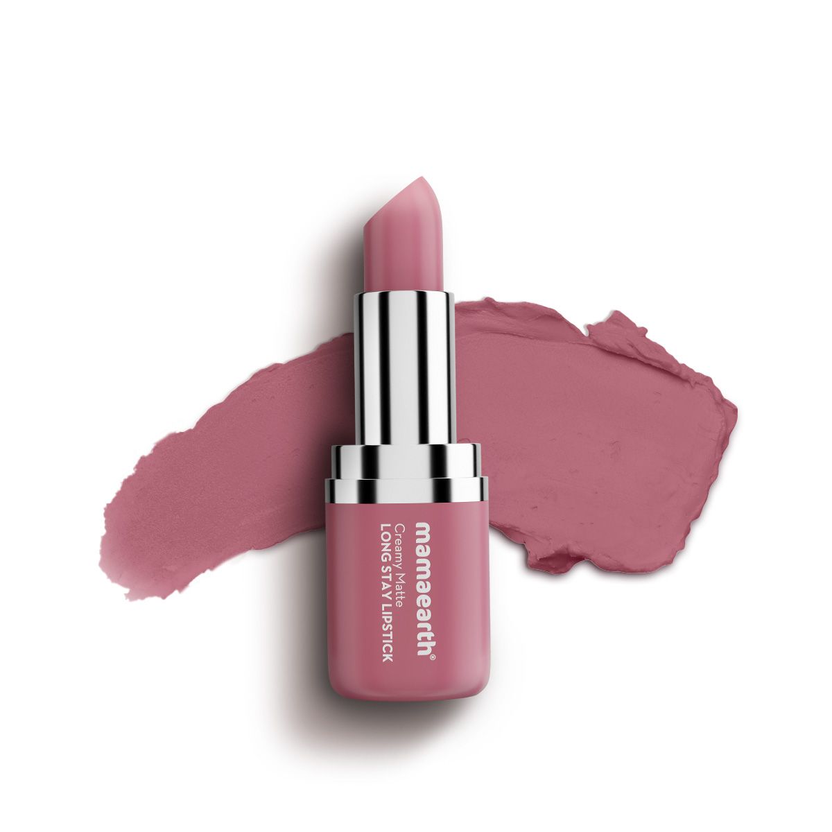Mamaearth Creamy Matte Long Stay Lipstick with Murumuru Butter and Vitamin E, 4.2g | Mauve Bloom - Buy from Indicrest