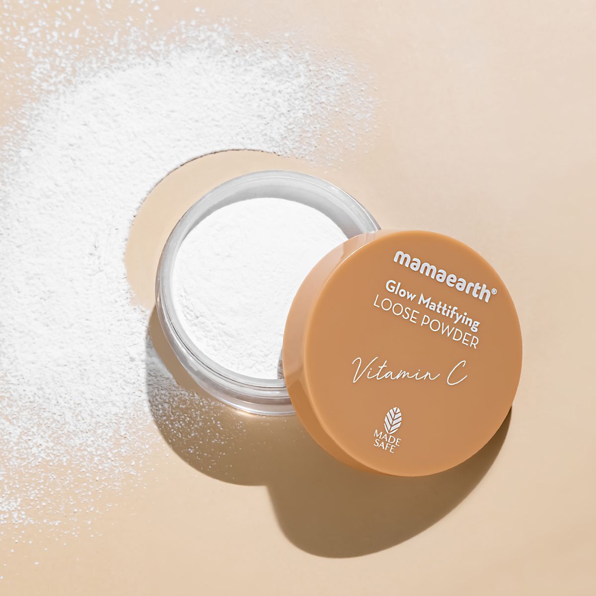 Mamaearth Glow Mattifying Loose Powder with Vitamin C & Aloe Vera for a Natural Matte Look, 12g - Buy from Indicrest