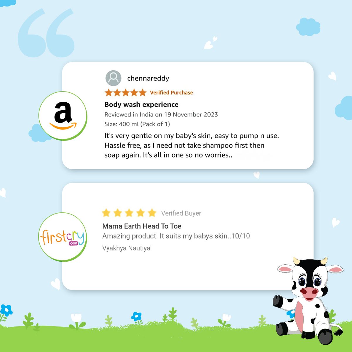 Mamaearth Milky Soft Head to Toe Wash With Oats, Milk, and Calendula for Babies, 400ml - Image 9 - Buy from Indicrest