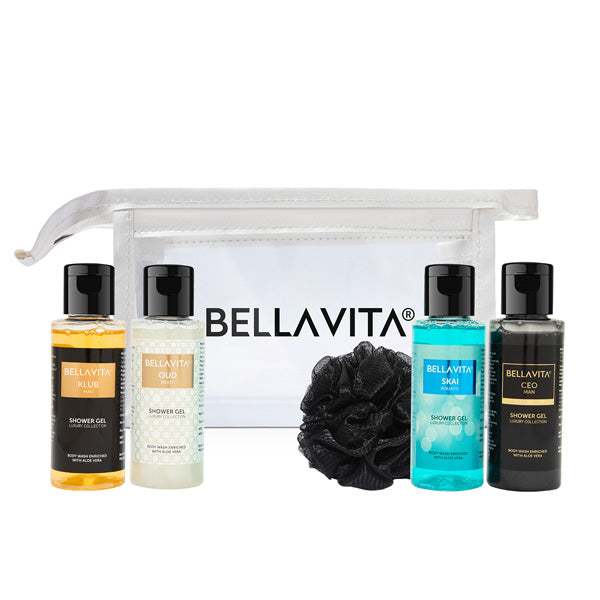 Shower Gel Travel Minis Kit - 4 x 55ml - Image 7 - Indicrest