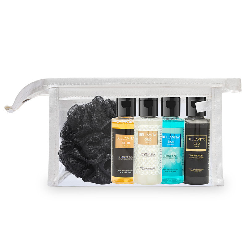 Shower Gel Travel Minis Kit - 4 x 55ml - Image 6 - Indicrest