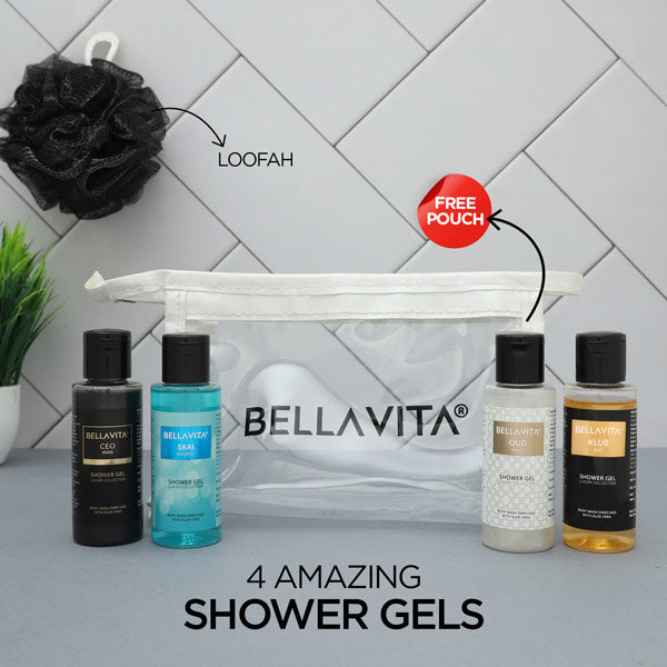 Shower Gel Travel Minis Kit - 4 x 55ml - Image 5 - Indicrest