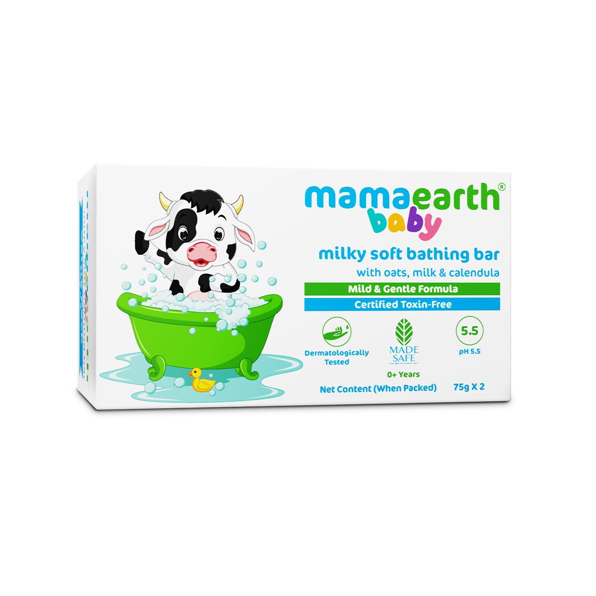 Mamaearth Milky Soft Bathing Bar for Babies with Oats, Milk and Calendula, Pack of 2 X 75g  - Image 11 - Buy from Indicrest