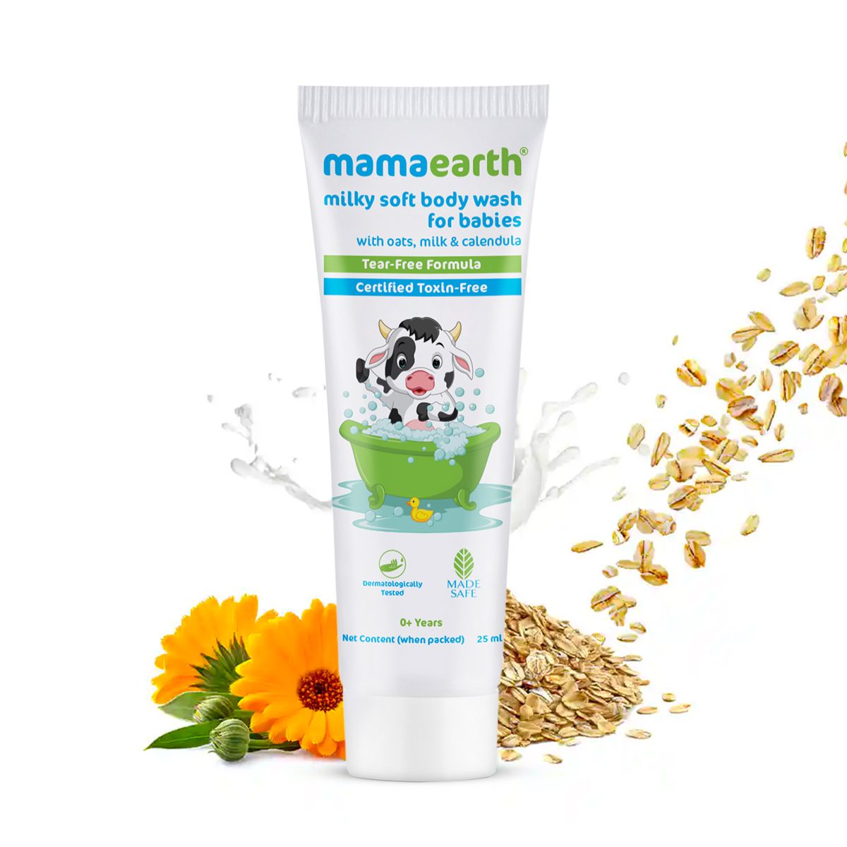 Mamaearth Milky Soft Body Wash for Babies with Oats, Milk and Calendula, 25ml - Buy from Indicrest