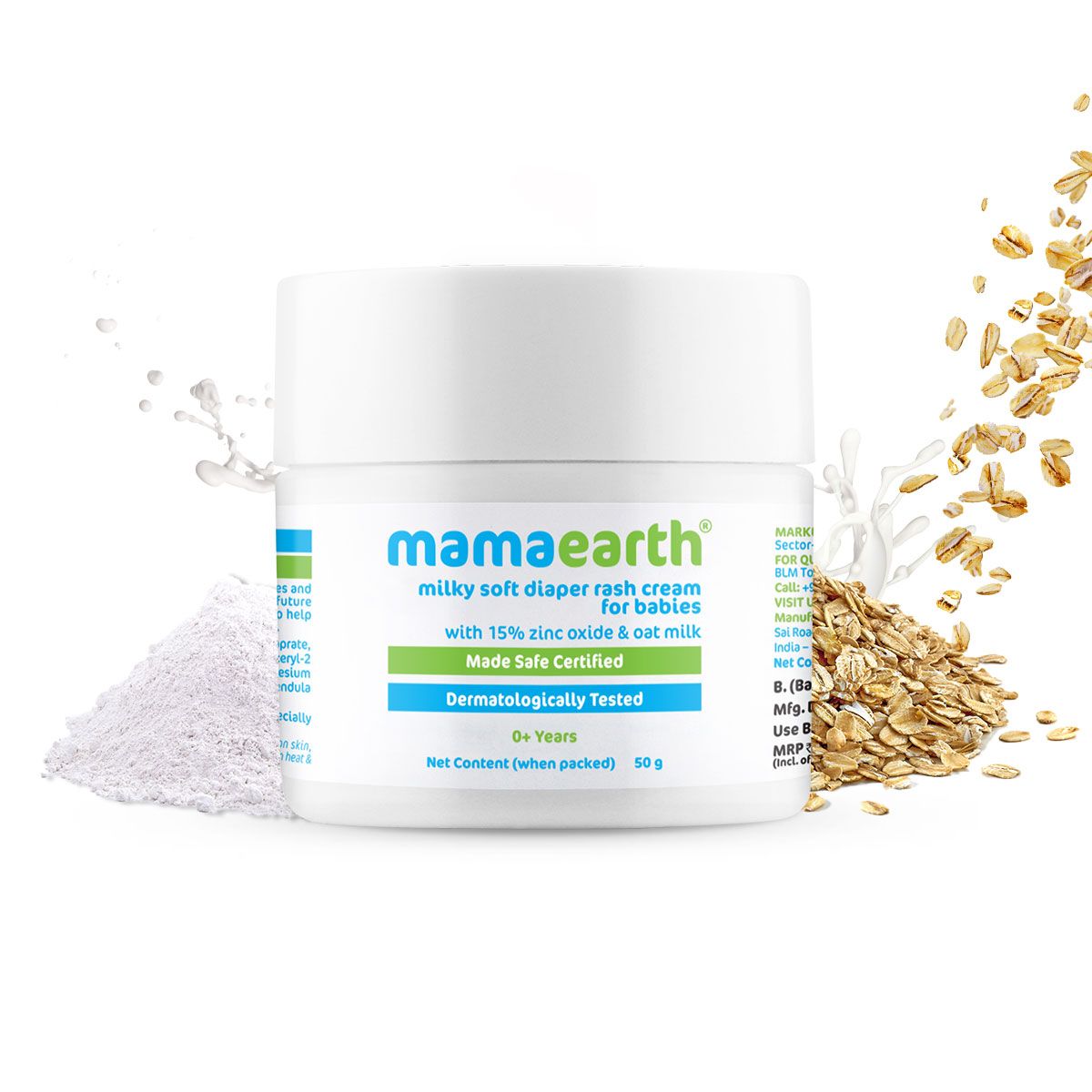 Mamaearth Milky Soft Diaper Rash Cream for Babies, 50g - Buy from Indicrest