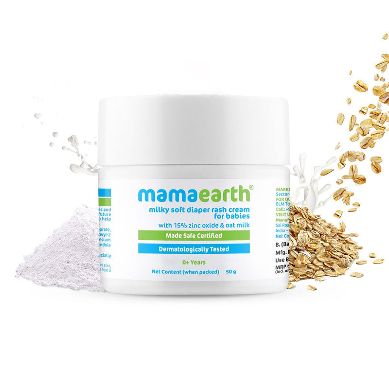 Mamaearth Milky Soft Diaper Rash Cream for Babies, 50g - Buy from Indicrest