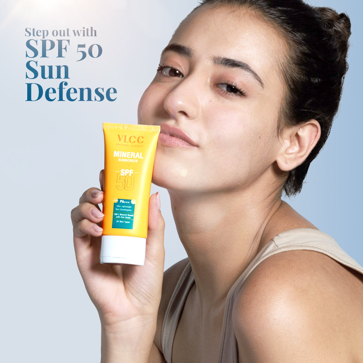 VLCC Mineral Sunscreen SPF 50 PA+++ Ultra Lightweight Non-Comedogenic - 50 g - Image 5 - Buy from Indicrest