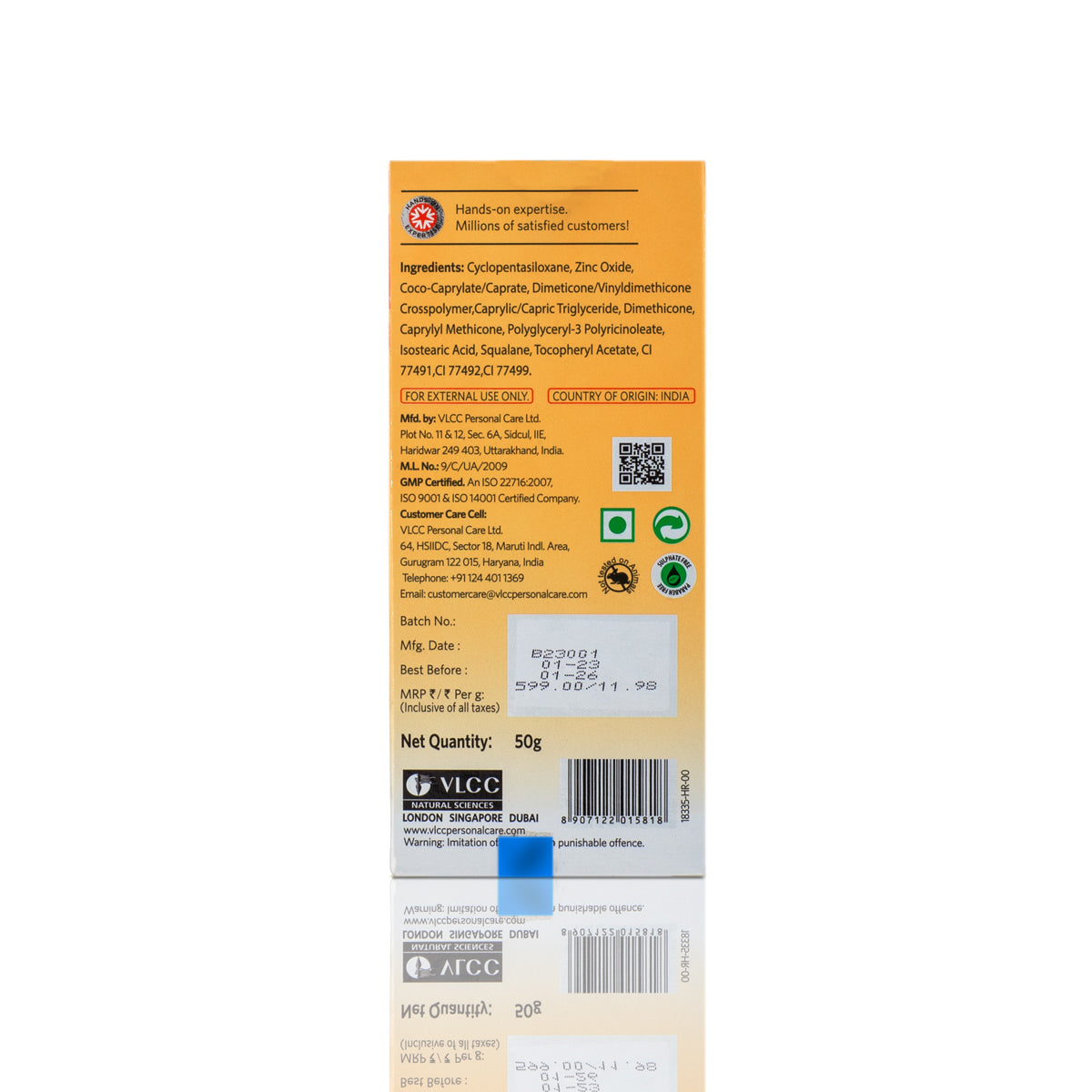 VLCC Mineral Sunscreen Tinted SPF 50 PA+++ Ultra Lightweight Non-Comedogenic - 50 g - Image 8 - Buy from Indicrest