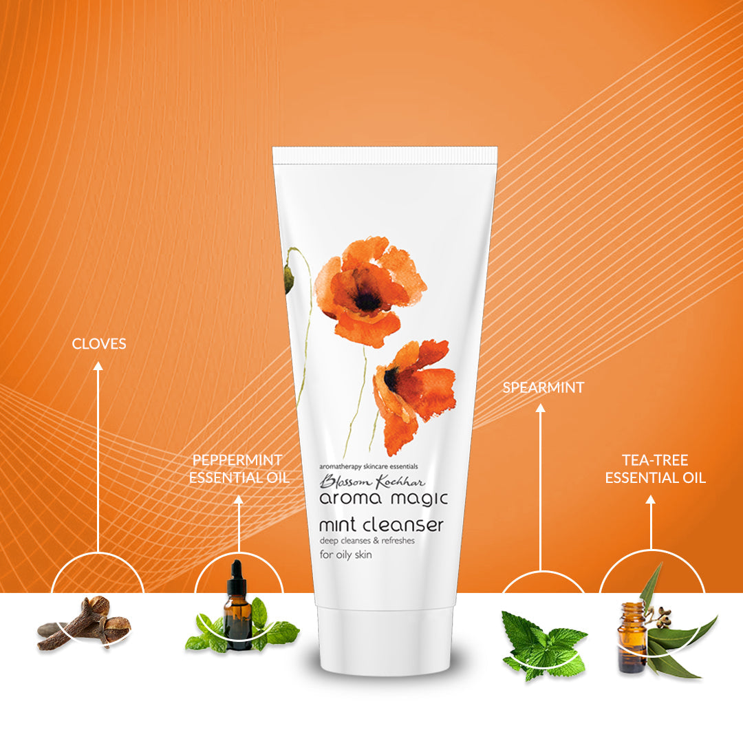 Aroma Magic Mint Cleanser For Oily & Acne Prone Skin, 100g - Image 4 - Buy from Indicrest