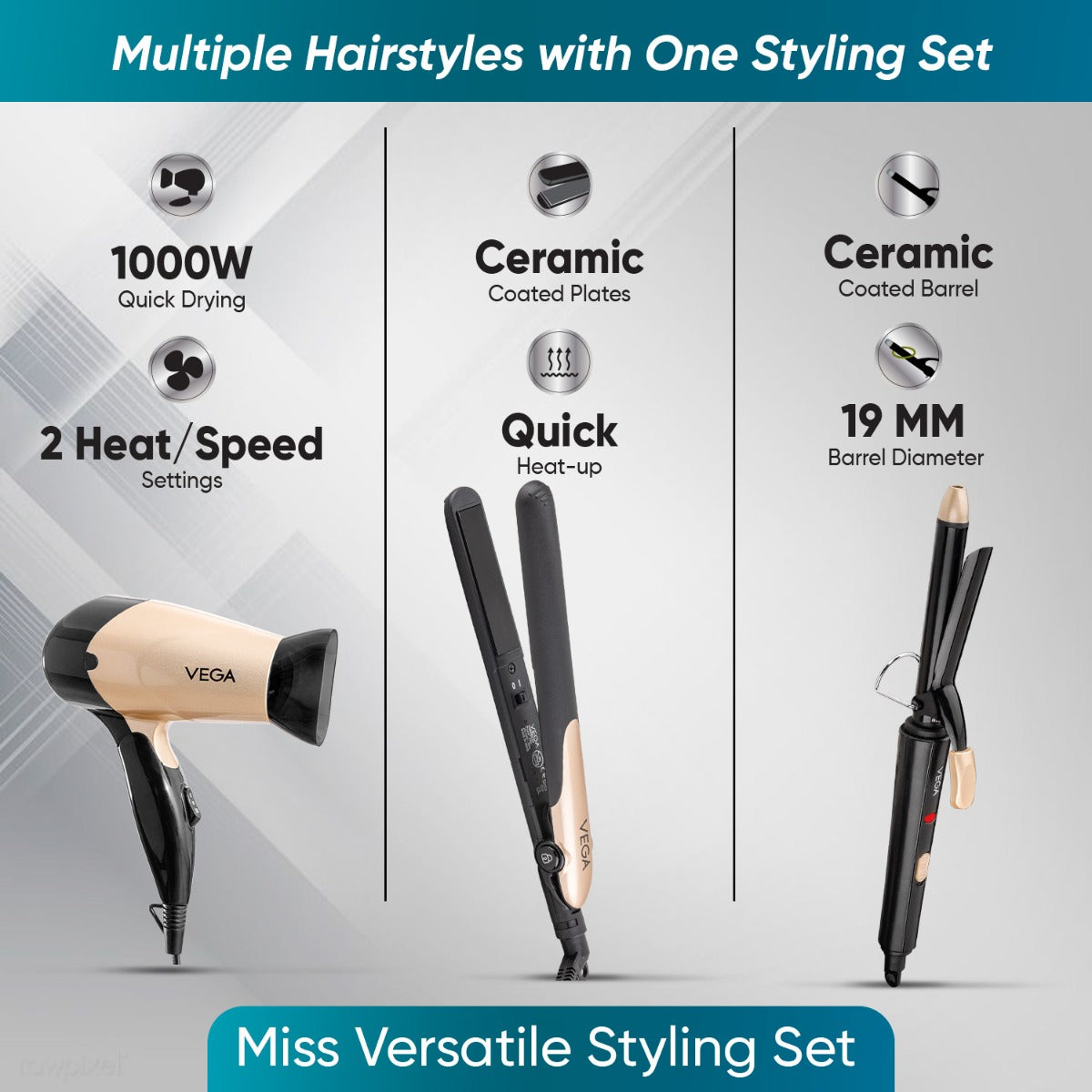 Vega Miss Versatile Styling Set - VHSS-03