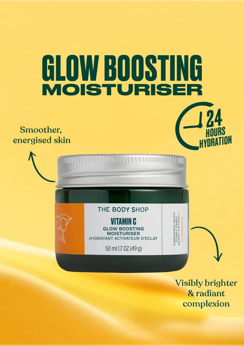 The Body Shop Vitamin C Glow Boosting Moisturiser, 50ml