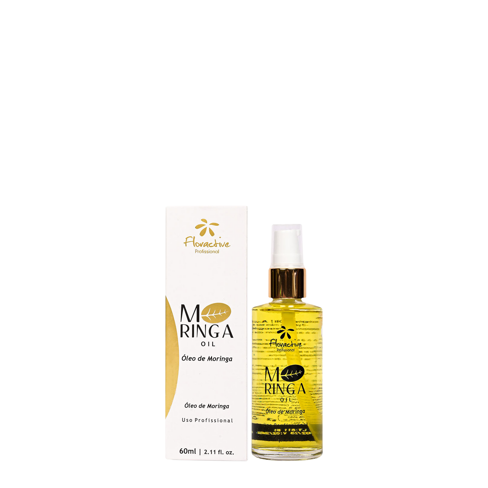 Floractive Profissional Moringa Oil 60ml | Nourishing Lightweight Hair Oil