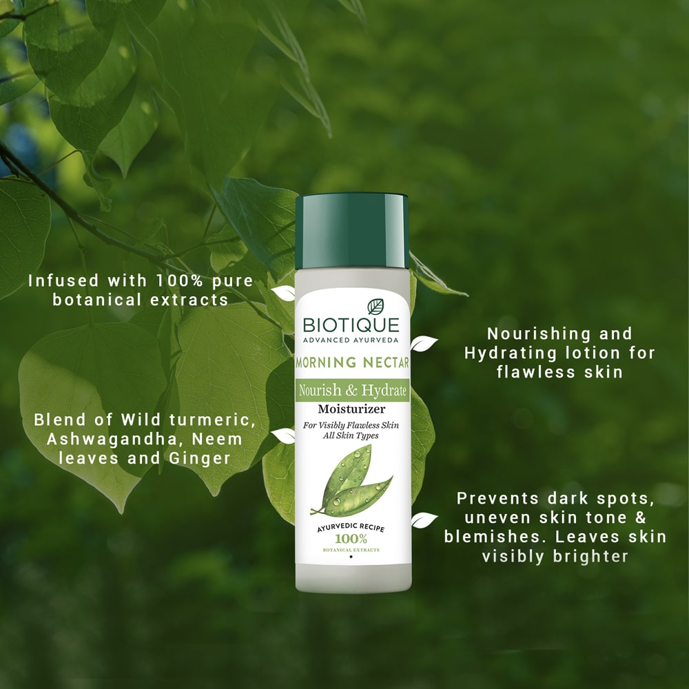 Biotique Morning Nectar Nourish & Hydrate Moisturizer, 190ml - Image 4 - Buy from Indicrest