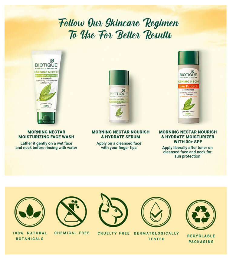 Biotique Morning Nectar Sun Protect Moisturizer (30+ SPF) ,120ml - Image 6 - Buy from Indicrest