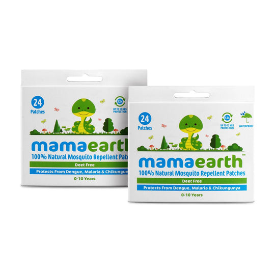 Mamaearth Natural Mosquito Repellent Patches, 24pcs, Pack of 2 - Buy from Indicrest